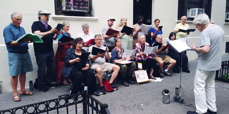 Renaissance Street Singers, September 27 at 2:30pm.