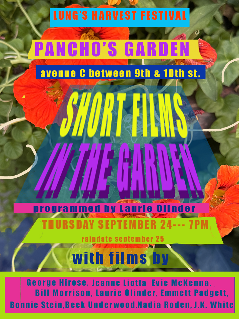 Short films at Francisco Pancho Ramos Community Garden, September 24 at 7pm.